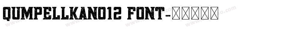 QumpellkaNo12 Font字体转换